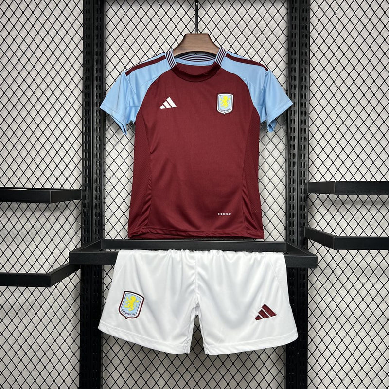 Aston Villa Kit Criança 2024-25