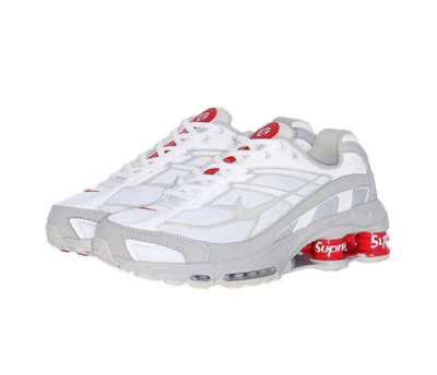 Nik Shox Ride 2 SP Supreme Branco Cinza Vermelho