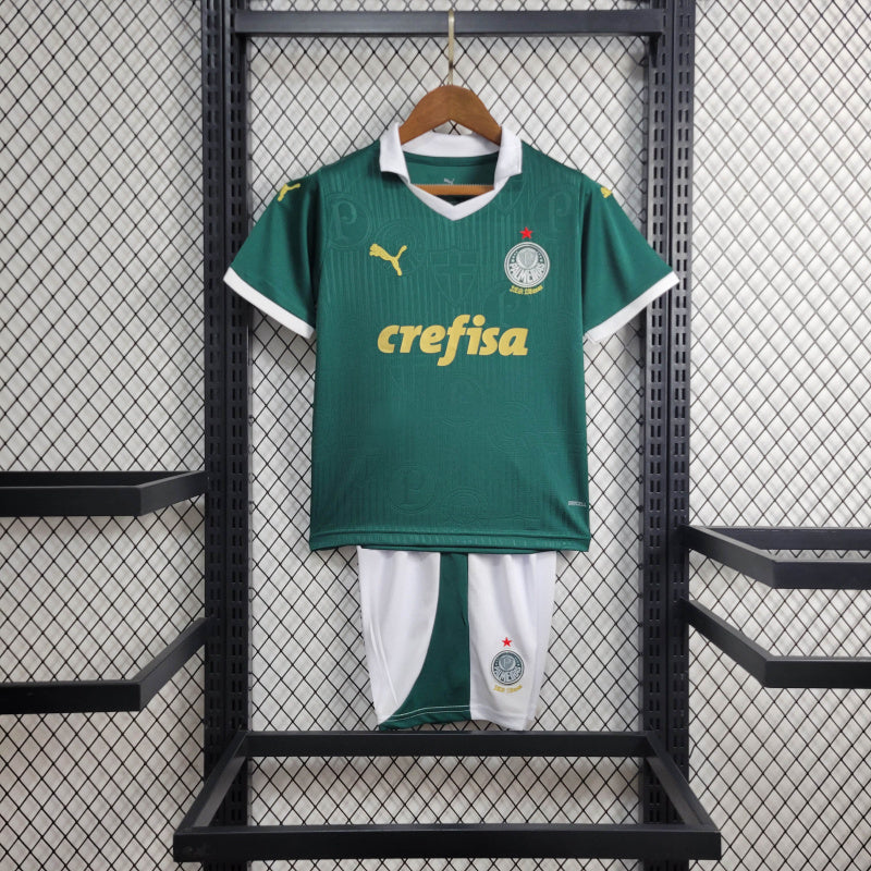 Conjunto Infantil Palmeiras verde 2024/25- Home