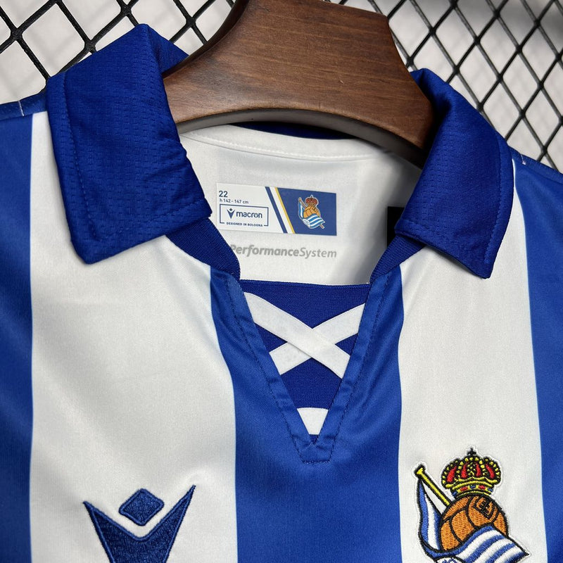 Conjunto Infantil Real Sociedad Home 2024/25