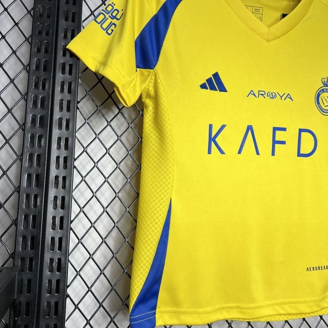 Conjunto infantil Al Nassr Away amarela 2024/25