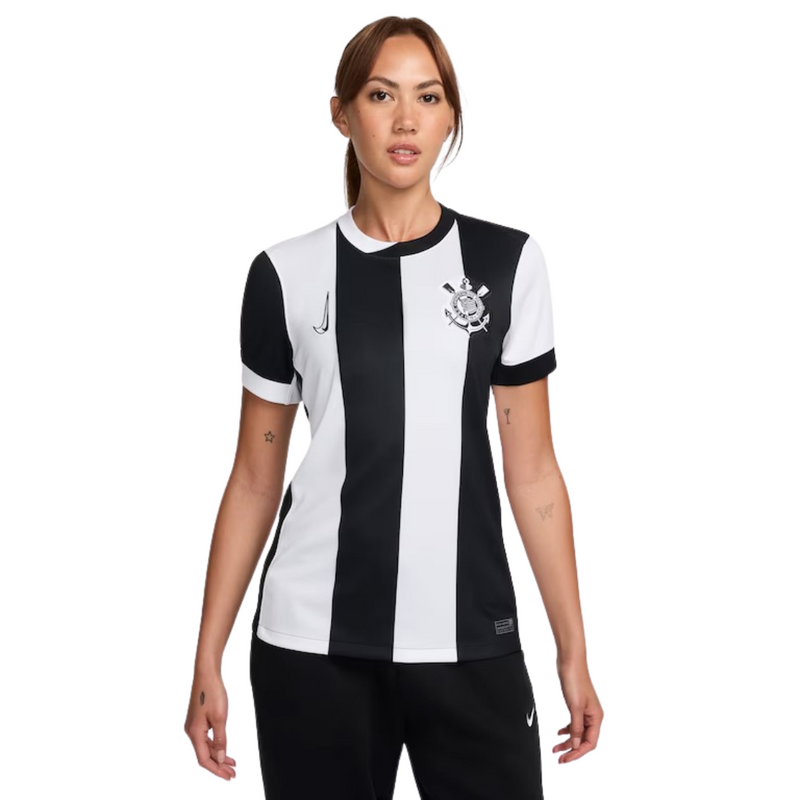 Camisola Feminina Corinthians listrada 2024/25