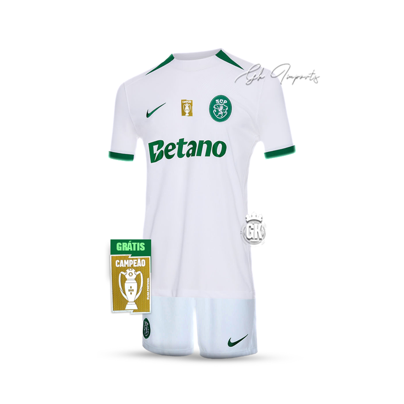 Conjunto infantil taça das taças branco 2024/25