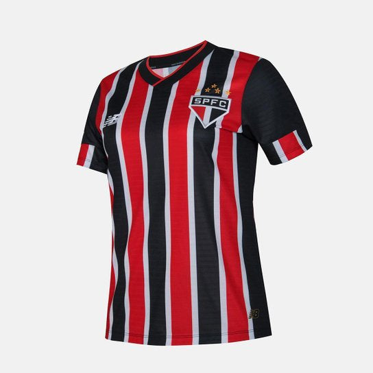 Camisola São Paulo Feminina tricolor Away 2024/25