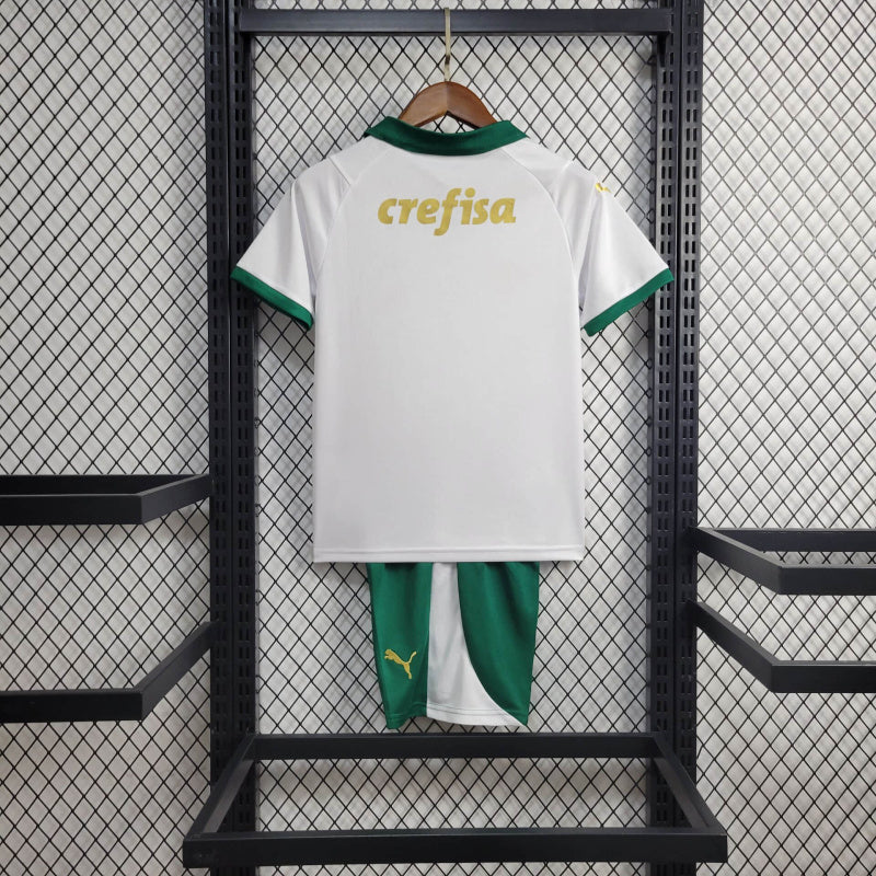 Conjunto Infantil Palmeiras branco 2024/25- Away