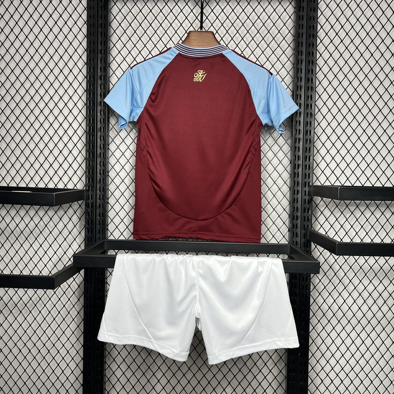 Aston Villa Kit Criança 2024-25