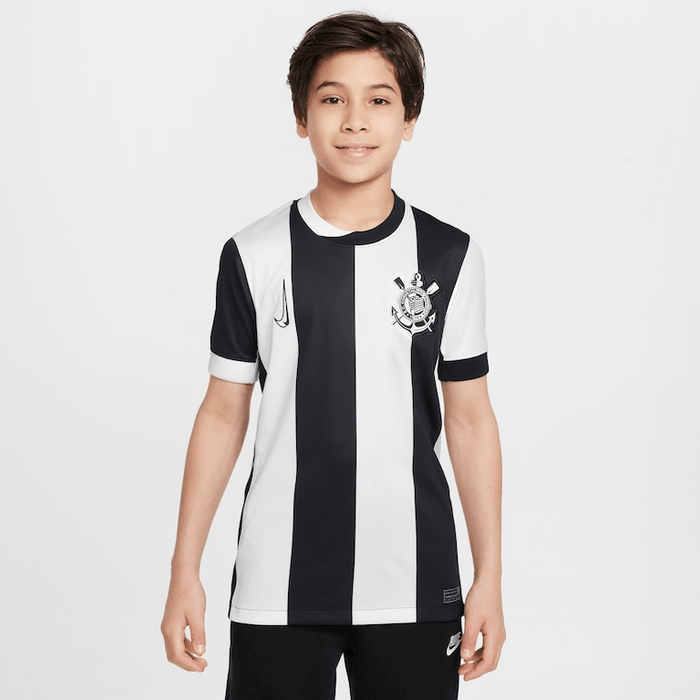 Conjunto Infantil Corinthians listrado 2024/25