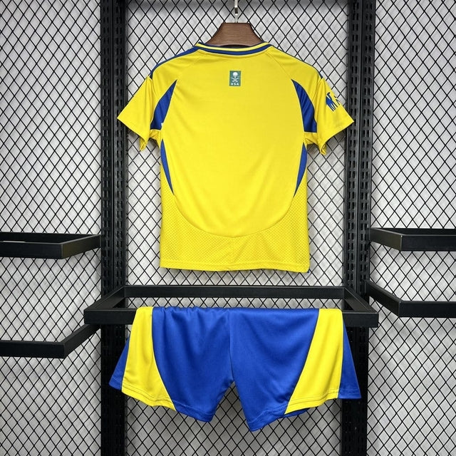 Conjunto infantil Al Nassr Away amarela 2024/25