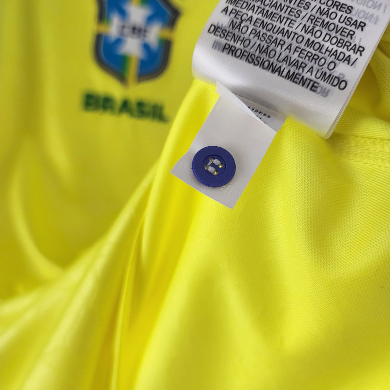 Camisola Feminina Seleção Brasil I 22/23 - Amarelo