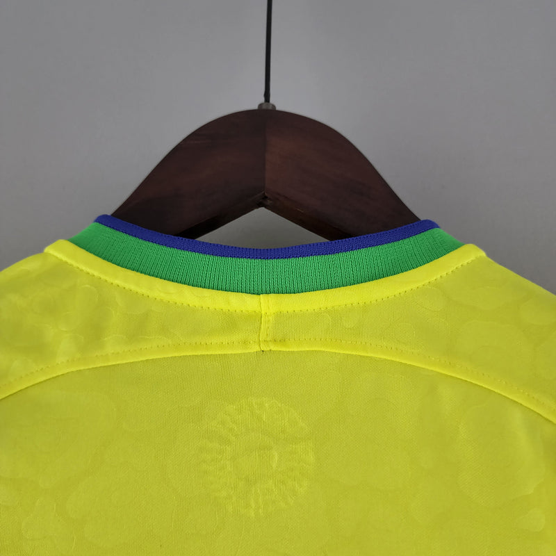 Camisola Feminina Seleção Brasil I 22/23 - Amarelo