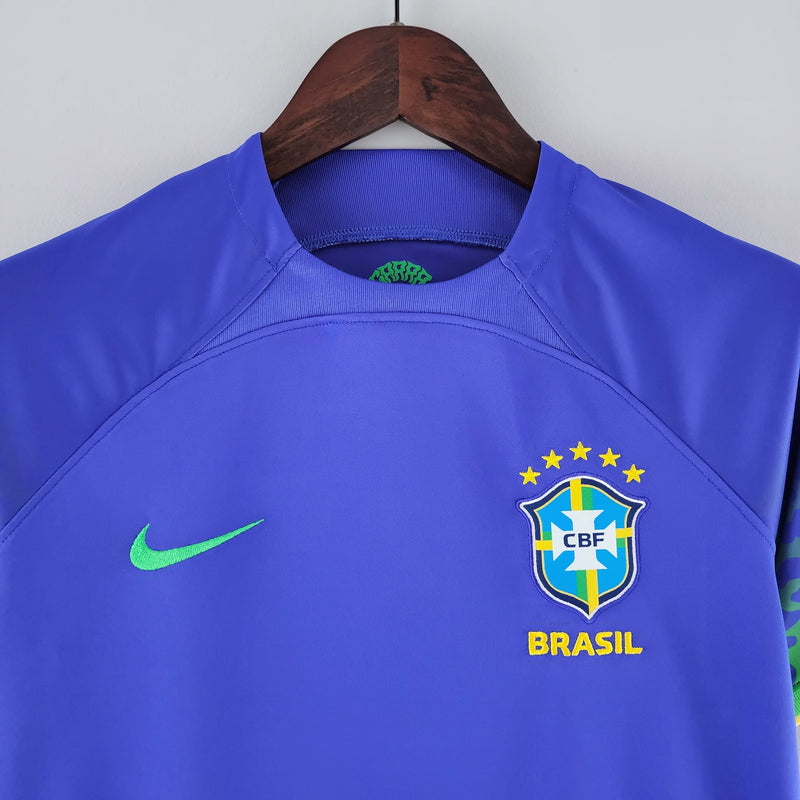 Camisola Feminina Seleção Brasil II 22/23 - Azul