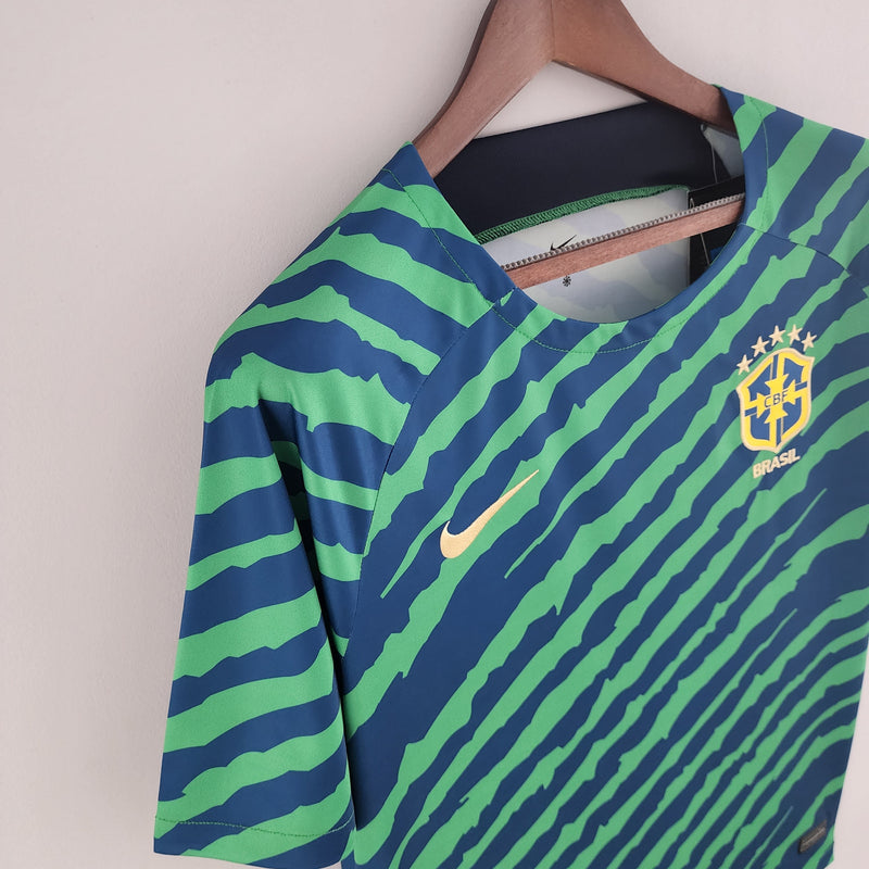 Camisola Seleção Brasil 2022 - Verde e Azul - Edição Especial