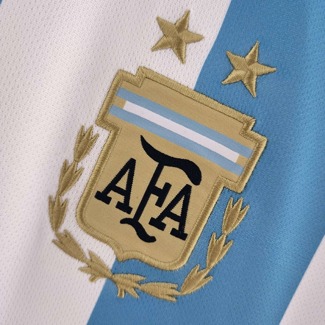 Camisola Seleção da Argentina I 2022 - Azul e Branca