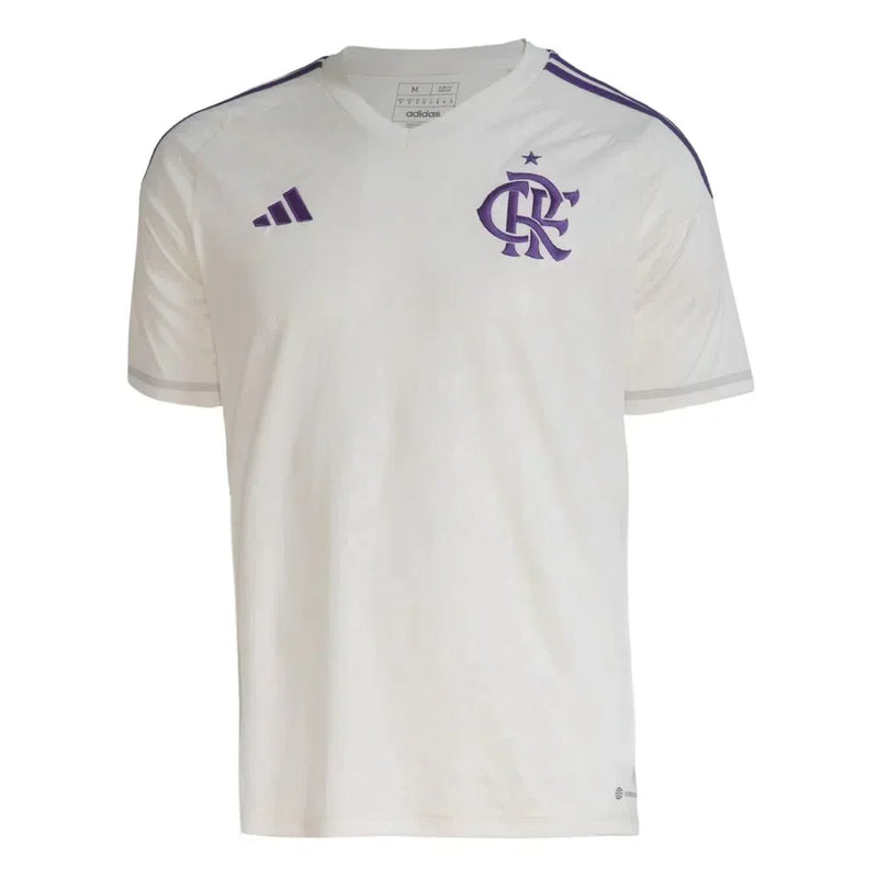 Camisola Guarda Redes Flamengo 2023 - Branco e Roxo