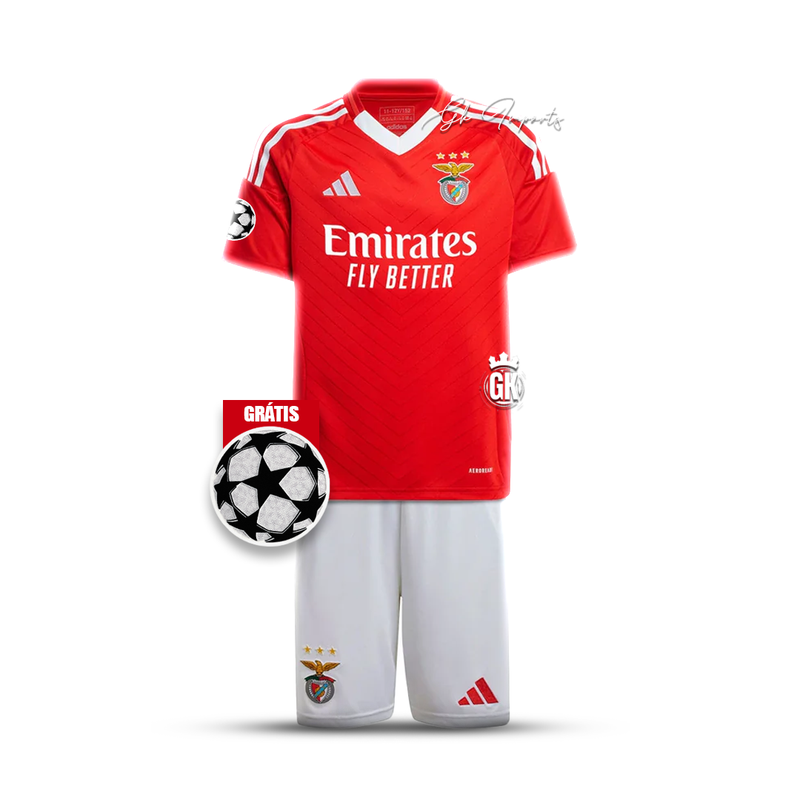 Conjunto infantil Benfica principal 2024/25