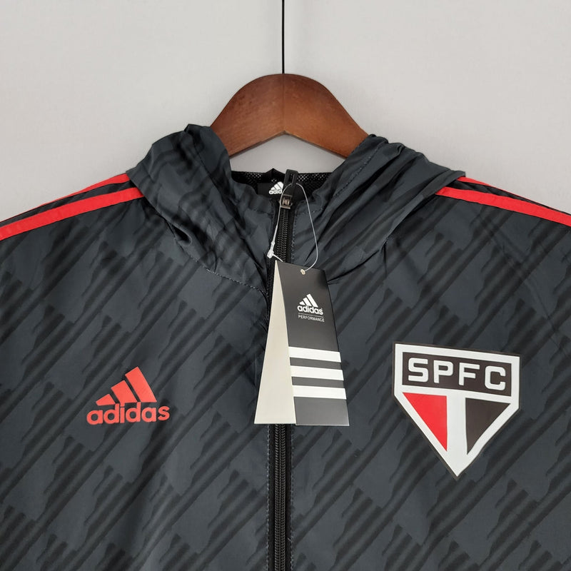 Corta Vento São Paulo 2023 - Preto e Vermelho