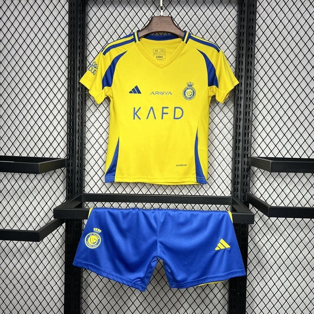 Conjunto infantil Al Nassr Away amarela 2024/25