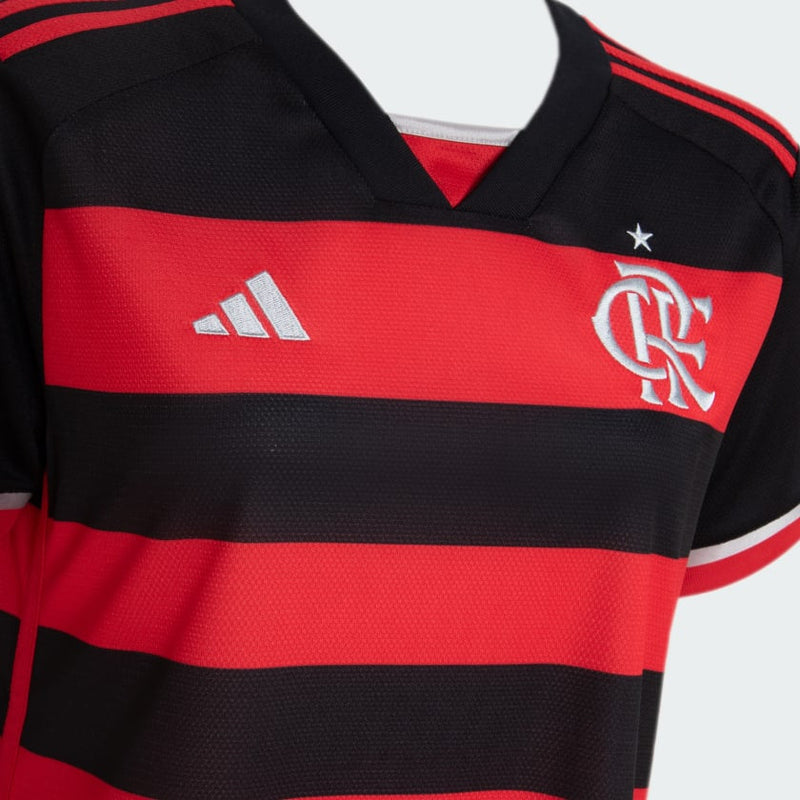 Camisola Flamengo Feminina Vermelha Home 2024/25