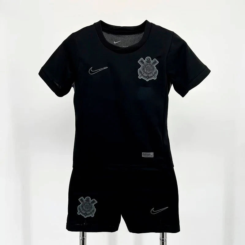 Conjunto Infantil Corinthians preto 2024/25