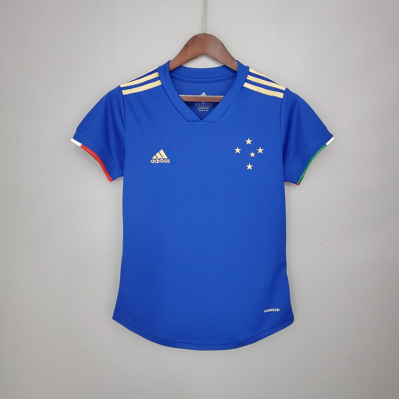 Camisola Feminina Cruzeiro Comemorativa 100 anos - Azul