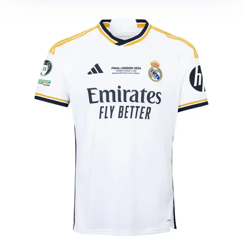 Camisola Real Madrid I 23/24 - Campeão Champions - Patch UCL + CWC