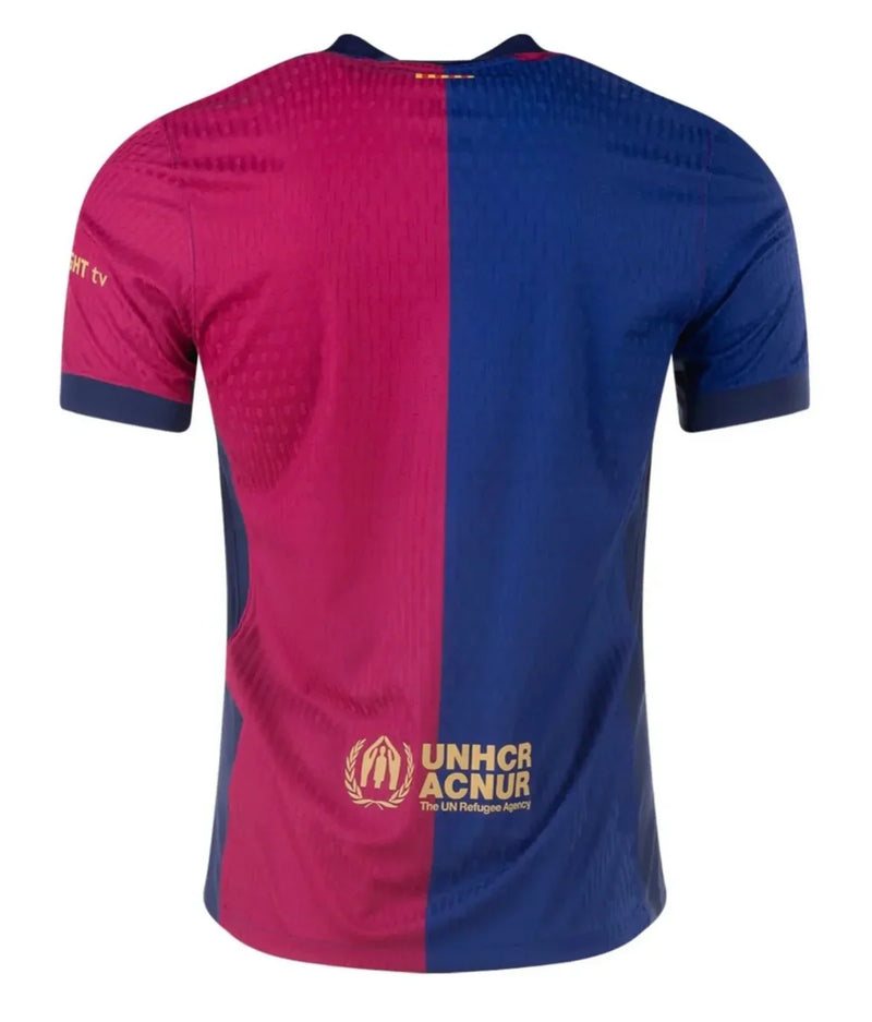 Camisola Barcelona I Jogador 24/25 - Azul e Vermelho