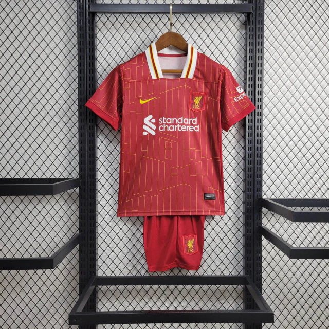 Conjunto Infantil Liverpool Home 2024/25