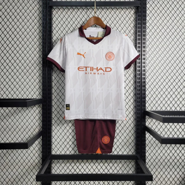 Conjunto Infantil Manchester City Away 2023/24