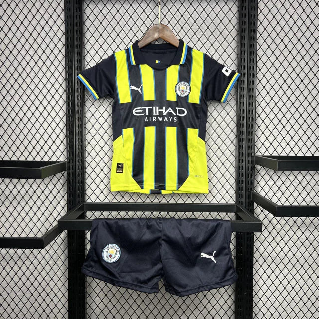 Conjunto Infantil Manchester City Away 2024/25