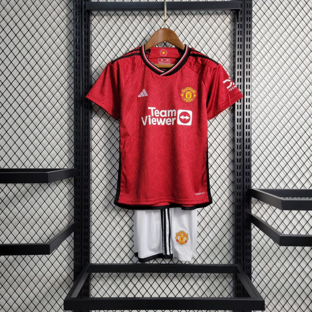 Conjunto Infantil Manchester United Home 2023/24