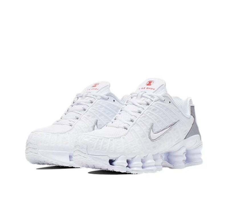 Nik Shox TL Branco Metálico Prata