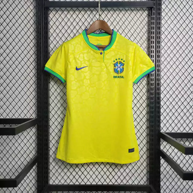 Camisola Brasil Home 2022 FEMININA