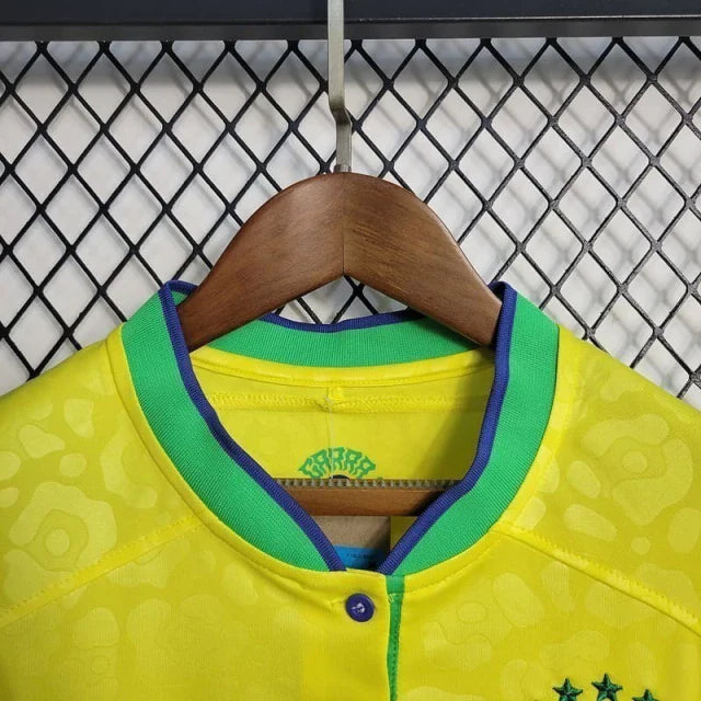 Camisola Brasil Home 2022 FEMININA