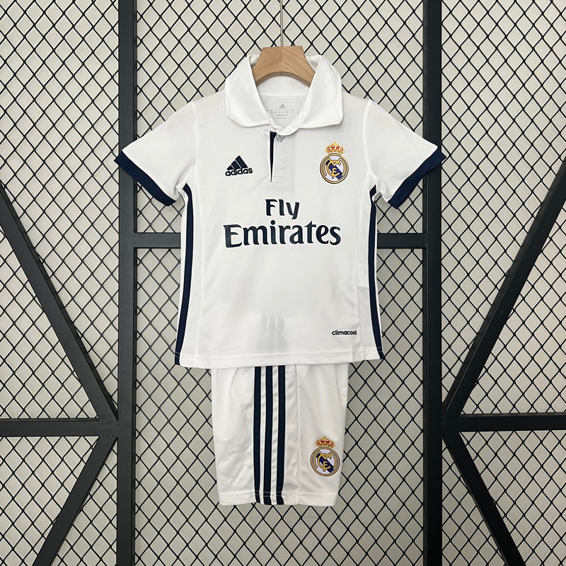 Real Madrid Kit Criança Retro 2016-17