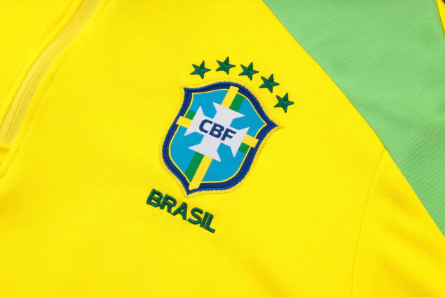 Fato de Treino Brasil 2024 - Amarelo, Verde e Azul