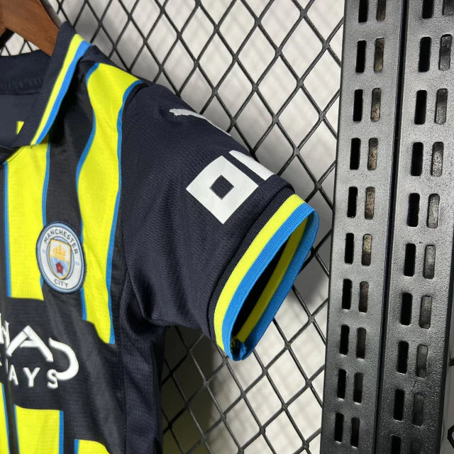 Conjunto Infantil Manchester City Away 2024/25