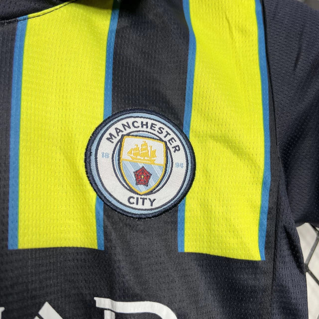 Conjunto Infantil Manchester City Away 2024/25