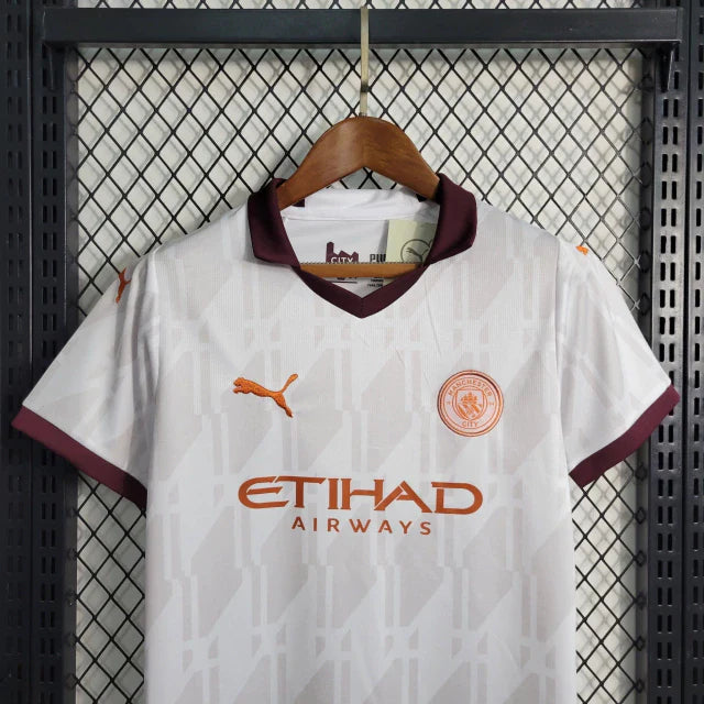 Conjunto Infantil Manchester City Away 2023/24