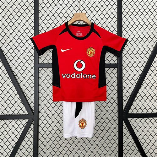 Manchester United Kit Criança Retro 2002-04