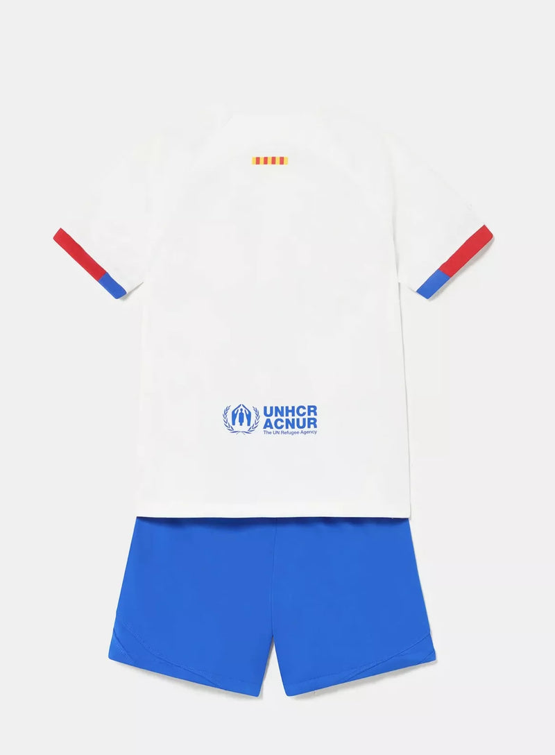 Kit Infantil Barcelona II 23/24 - Azul e Branco