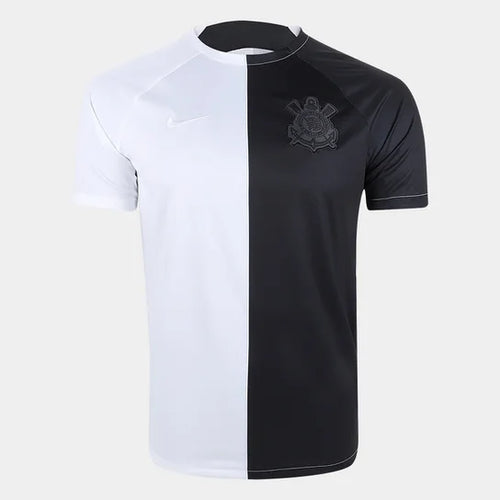 Camisola Corinthians Pré  jogo 23/24 - preto+branco