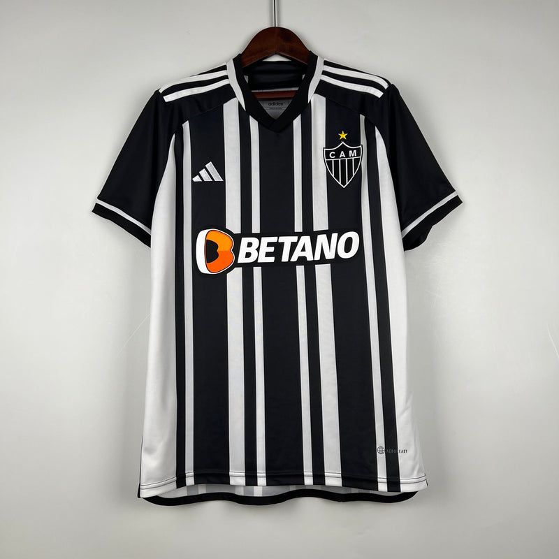 Camisola Atlético Mineiro I 23/24 - Preto e Branca