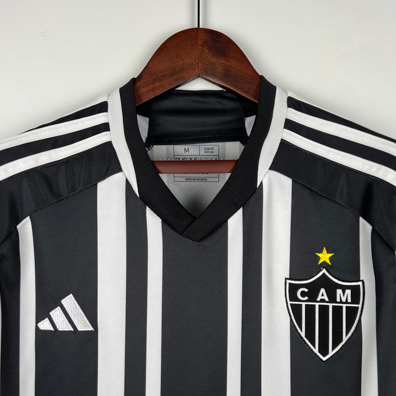 Camisola Atlético Mineiro I 23/24 - Preto e Branca