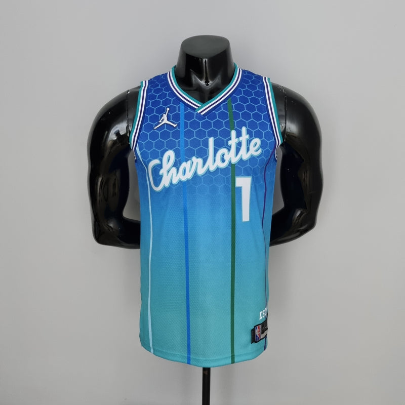 Regata Charlotte Hornets Masculina - Azul