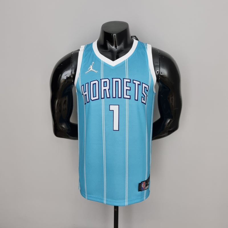 Regata Charlotte Hornets Masculina - Azul