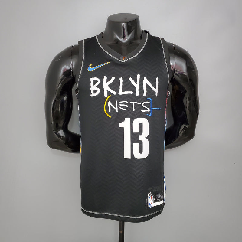 Regata Brooklyn Nets Masculina - Preta