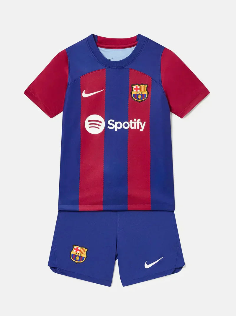 Kit Infantil Barcelona I 23/24 - Azul e Vermelho